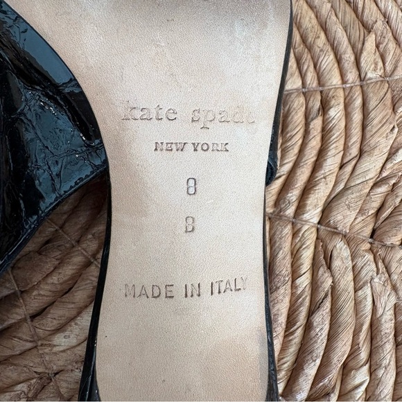 Kate Spade Black Kitten Heel Slingbacks - Picture 6 of 9